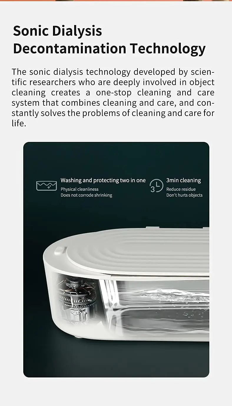 Ультразвуковой аппарат для ювелирных изделий кольца серебряных фиксаторов протезов очков часов монет 400 мл 47 кГц ультразвуковой