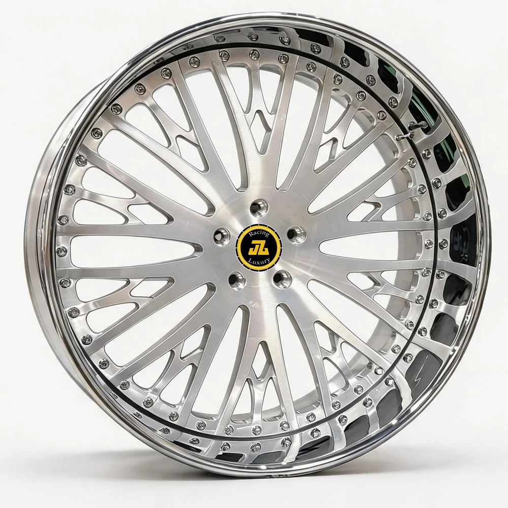 JZ New 2 / 3PIECE Deep Dish Forged Wheels Drawing 22 24 26 28 30 Inch 5x127 5x120.65 5X139.7MM