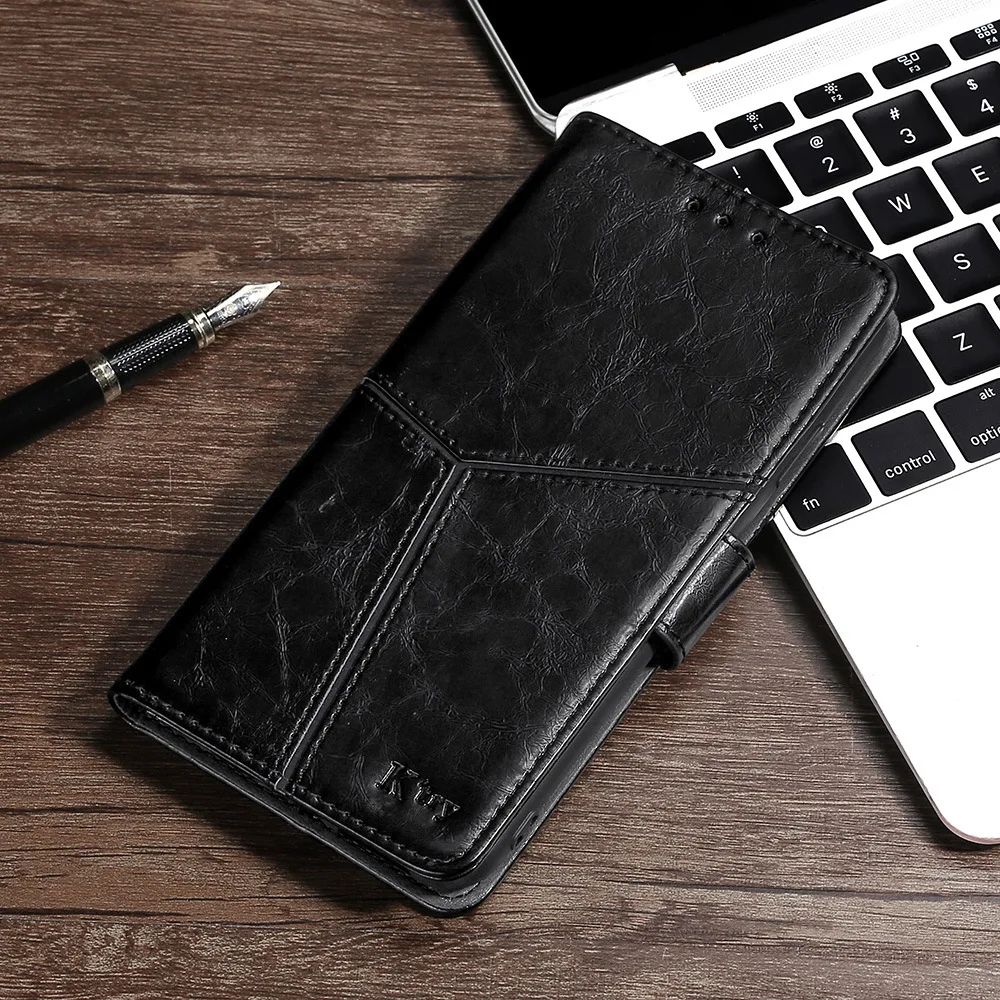 Patterned Leather Wallet Case For Samsung Galaxy S21 S20 S10 Note 20 Ultra – Flip Cover With Card Slots & Strap