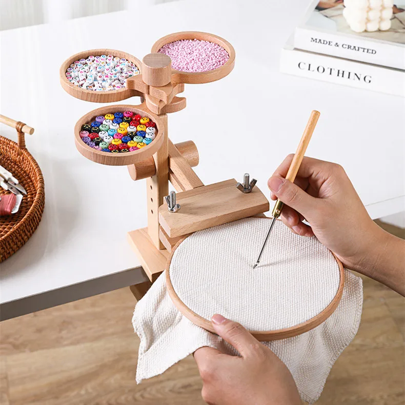 Настольная Встраиваемая рамка для вышивки крестом инструменты деревянная