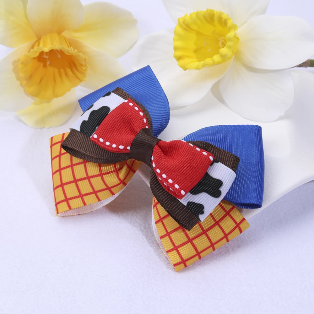 Детские синие заколки для волос