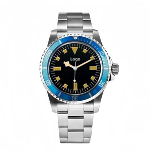 Customized LOGO Luxury Retro Super Luminous NH35 Automatic Watches Snowflake Pointer High-quality Luxury Men's Mechanical Watch