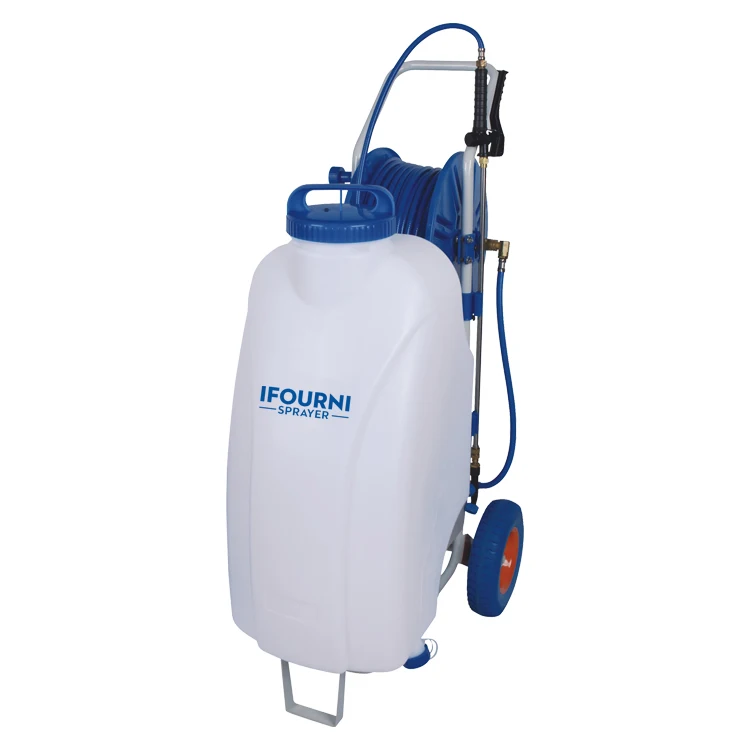 IF-45L IFOURNI Convenient Small Handcart High Quality 45L Agricultural Sprayer Electric Trolley Sprayer With Wheels