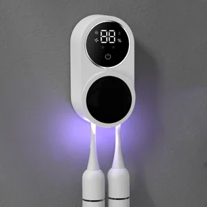 New Arrival Auto Power USB Battery UV Disinfect Toothbrush Sanitizer UVC Light Toothbrush Holder