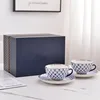 Blue 2cup 2saucer