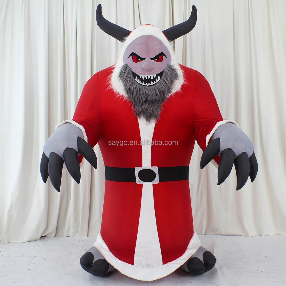 2025 Unisex Halloween Anime Theme Inflatable Evil Monster Mascot Costume Plush Walking Furry Giant for Decoration Events Rental