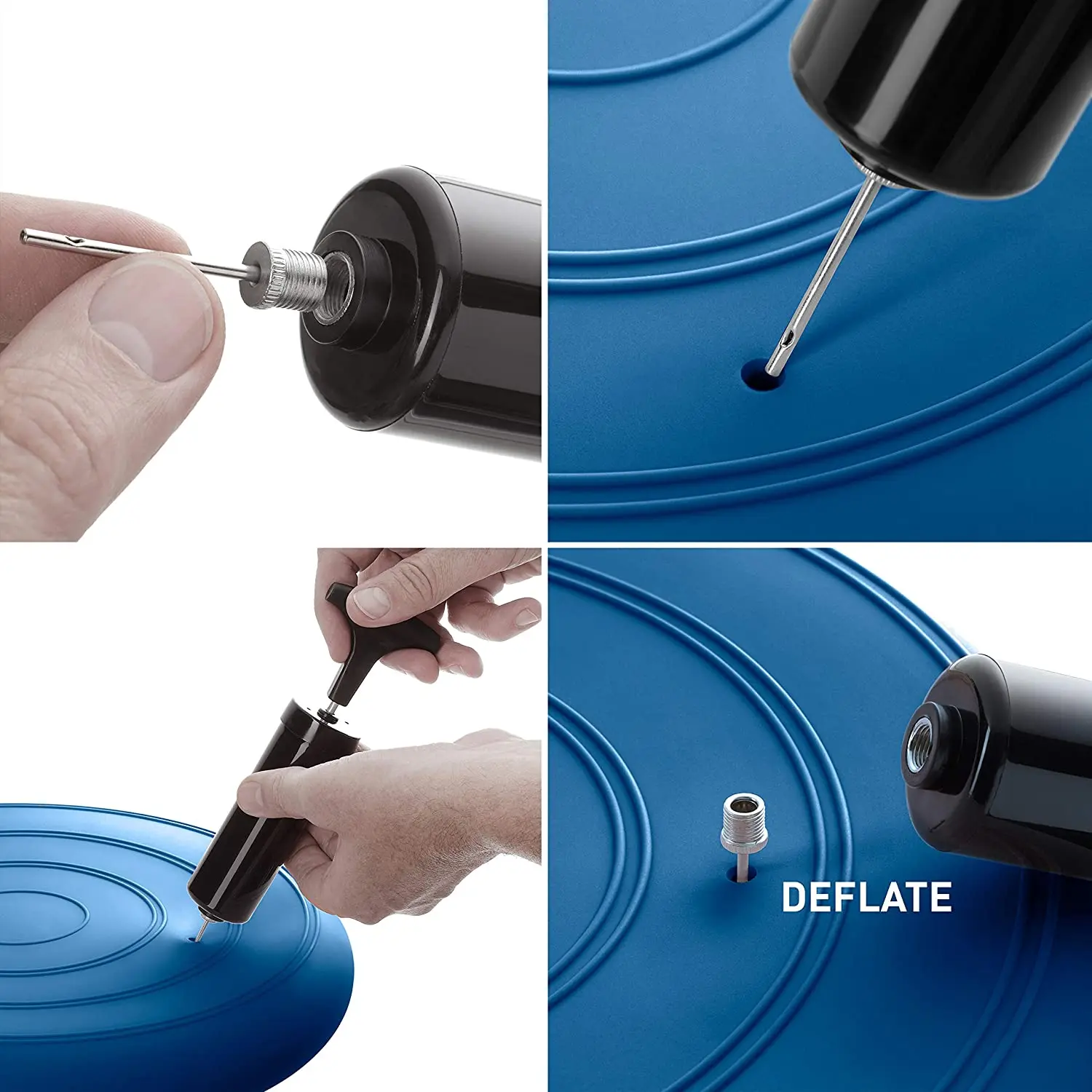 Прямая Заводская поставка, круглый мягкий надувной массажный Балансирующий диск для йоги с бесплатным ручным насосом