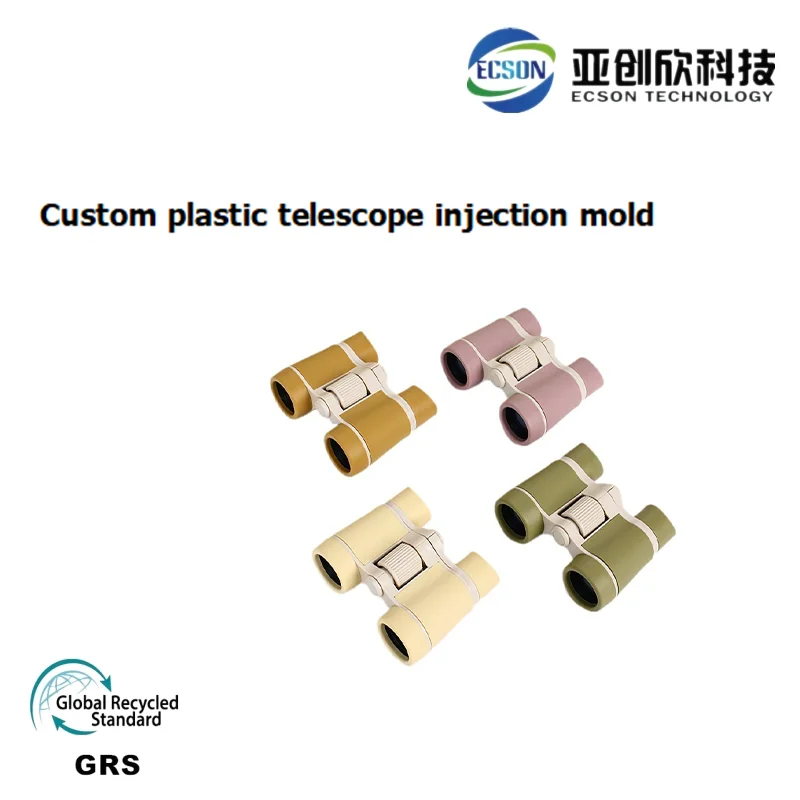 High-Power High-Definition Customized Double Telescope Plastic Binoscope for Kids Precision Molded for Outdoor Spring Travel Fun