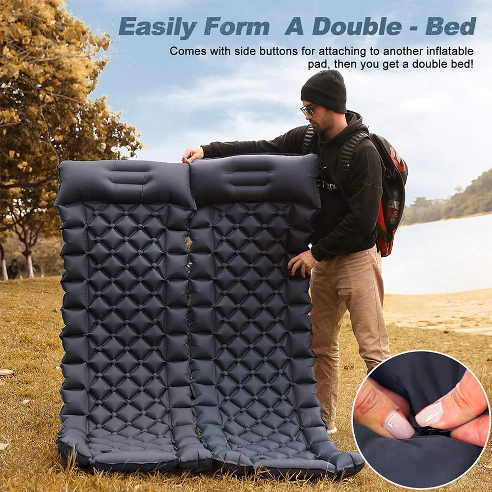 Ultralight Tpu Compact Lightweight Inflatable Sleeping Mat Air Mattress Camping Sleeping Pad