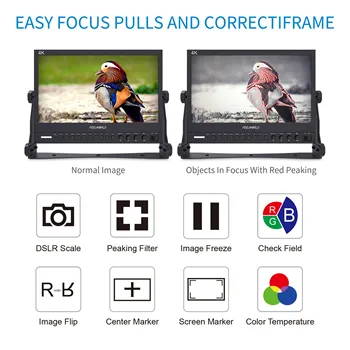 SEETEC P133-9HSD OEM Factory Wholesale 13.3" IPS FHD Aluminum Broadcast Field Monitor 3G-SDI AV YPbPr Custom Bulk Order detail image