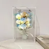 Broken Ice Blue Roses Starry Sky