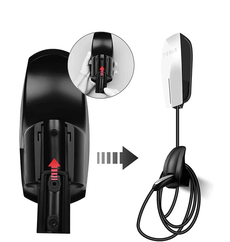 Model 3 Y Charging Cable Organizer European Tesla Wall Mount Connector Bracket Charger Holder