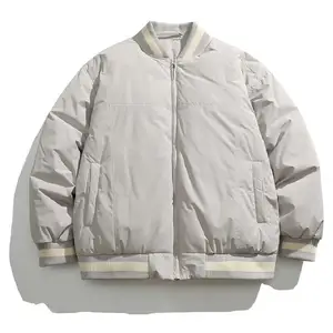 Quality Fluffy  Men's Down Jacket Thick Windproof Warm Winter Outdoor Hiking Jacket Luxury Men's Jacket