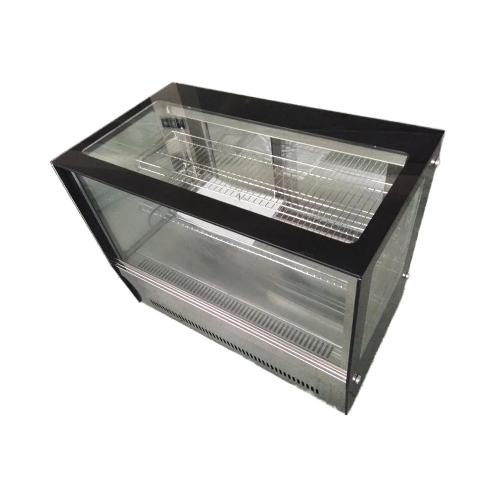 Cake Showcase Bakery  Showcase Cake Display  Curved Glass Countertop Desk Top Cake Refrigerator