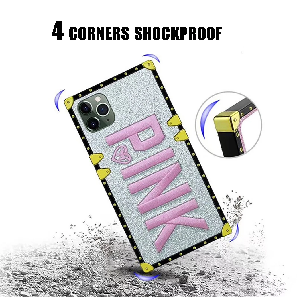 Pink Square Phone Cases