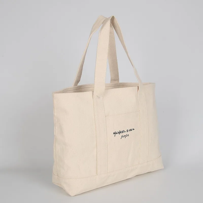 Wholesale Quality Blank Big Canvas Tote Bag Large Capacity Shopping Bag ...