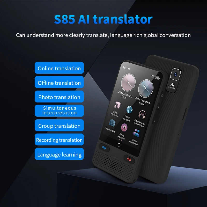 S85 Voice Translator - 138 Languages with a 3.54 Inch Screen