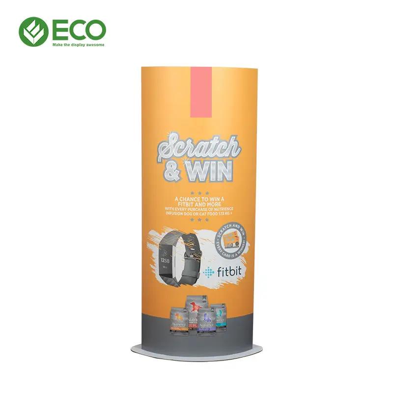 Custom Floor-Standing Cardboard Display Racks for Advertising Poster Display Board and Totem Rack