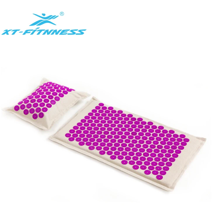 Оптовая продажа, набор подушек для йоги и фитнеса, натуральный коврик для акупрессуры