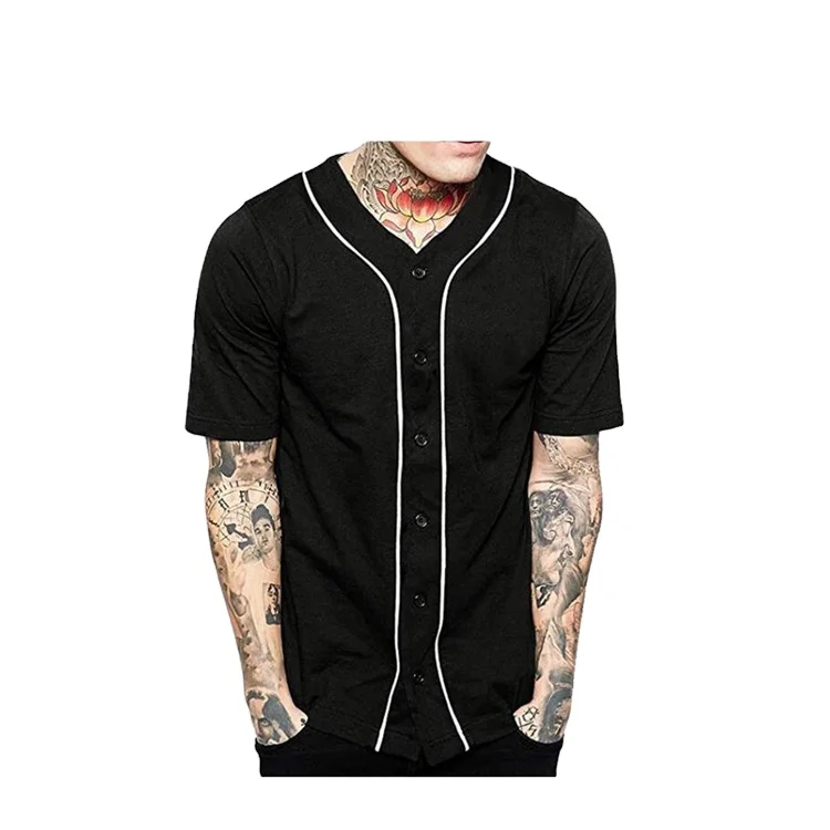 Camiseta De Béisbol Ajustada Lisa Con Estampado De Sublimación Y Botones  Para Hombre,Camisa De Béisbol Ajustada Personalizada - Buy De Béisbol Mens  Botón Abajo Jersey,Impresión De La Sublimación De Béisbol Shrit,Poliéster  Jersey