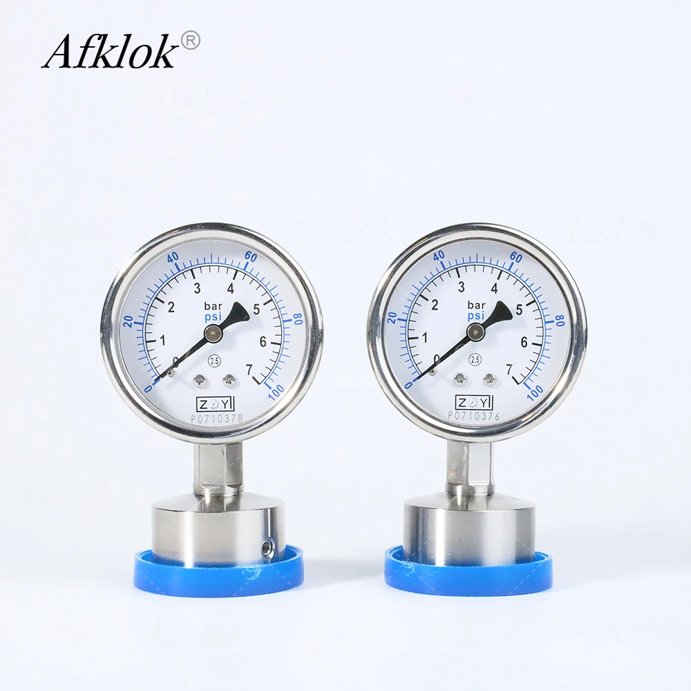 0-100psi Radial Connection Diaphragm Pressure Gauge 1-1/2