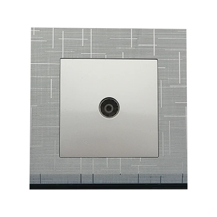 VNX 10A 250V Silver Spray Paint Morden UK TV Socket for Home