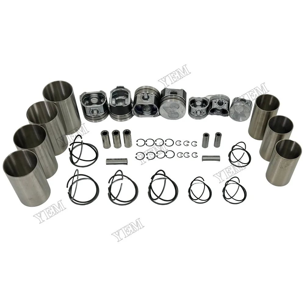 Engine Liner Kit With Piston Rings Liner for Kubota V2607 Engine Spare Parts 3