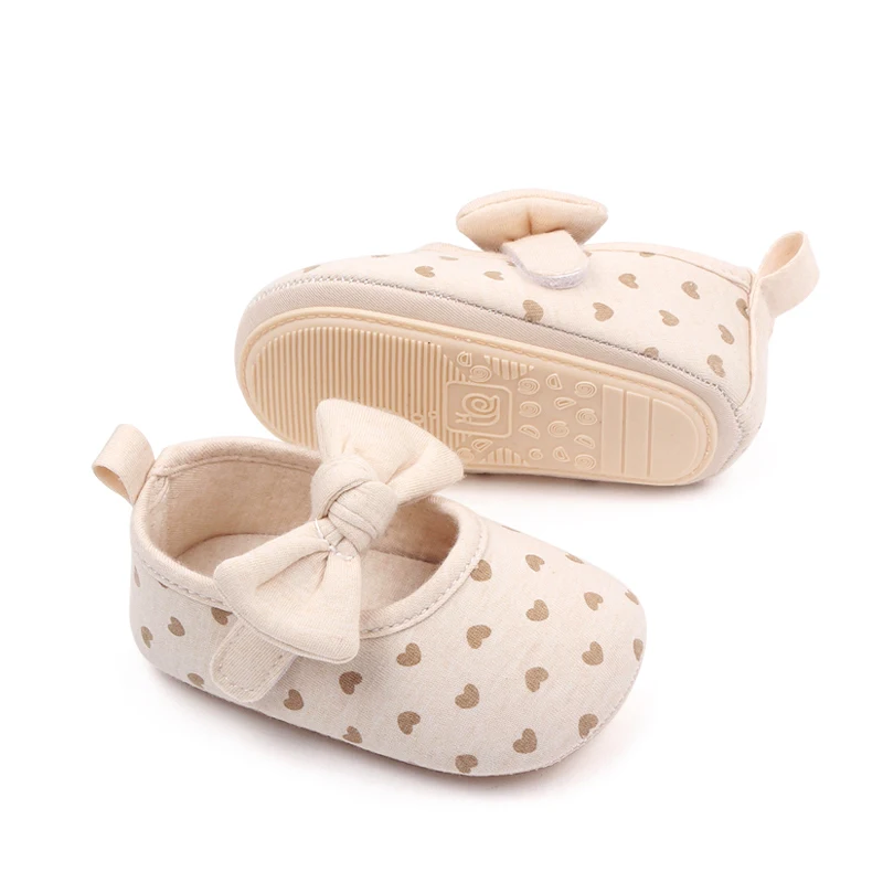High Quality Soft Cotton Anti-slip Baby Newborn Girl Shoes Walking Baby Shoes factory