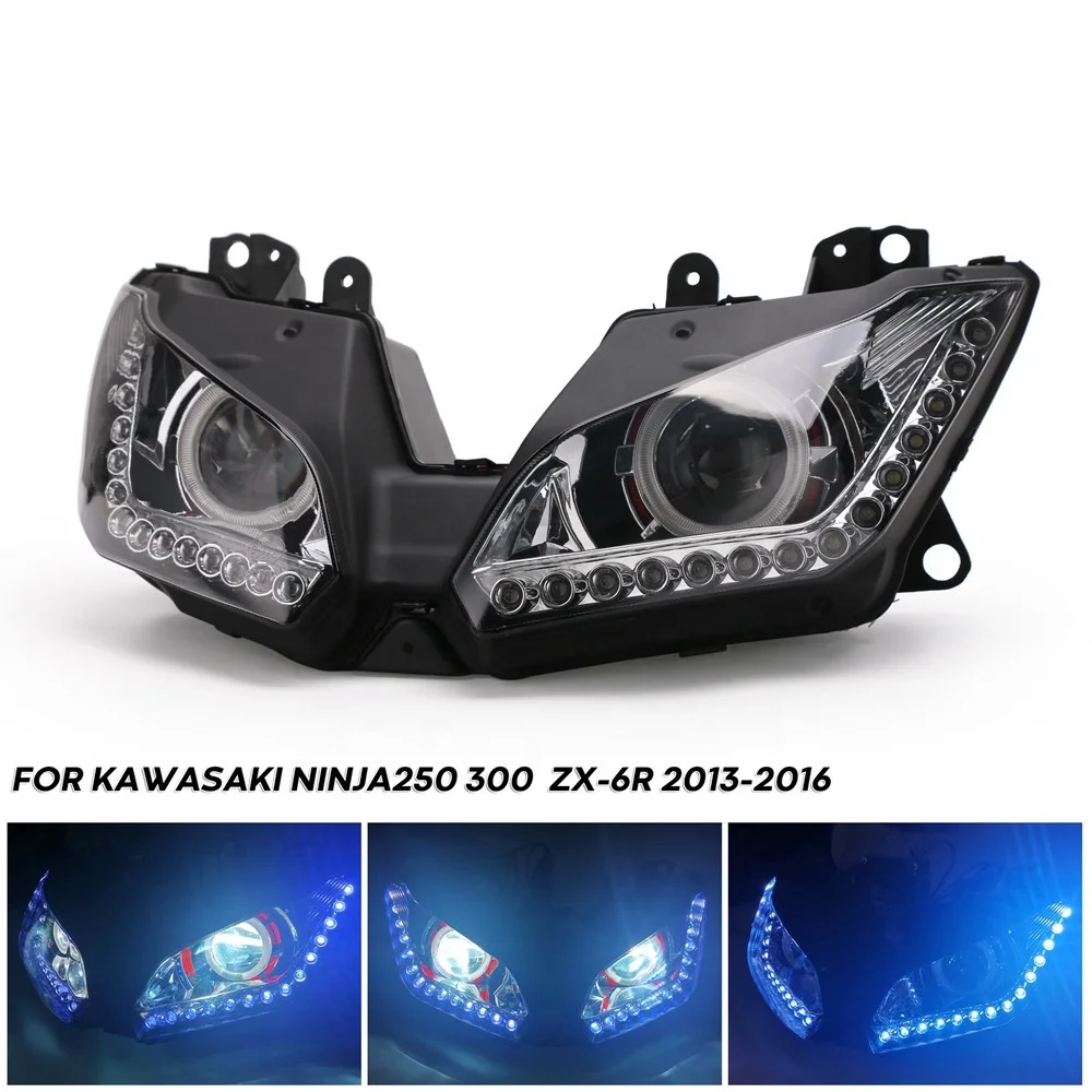 Accessories motorcycle Angel Eye LED headlight assembly for