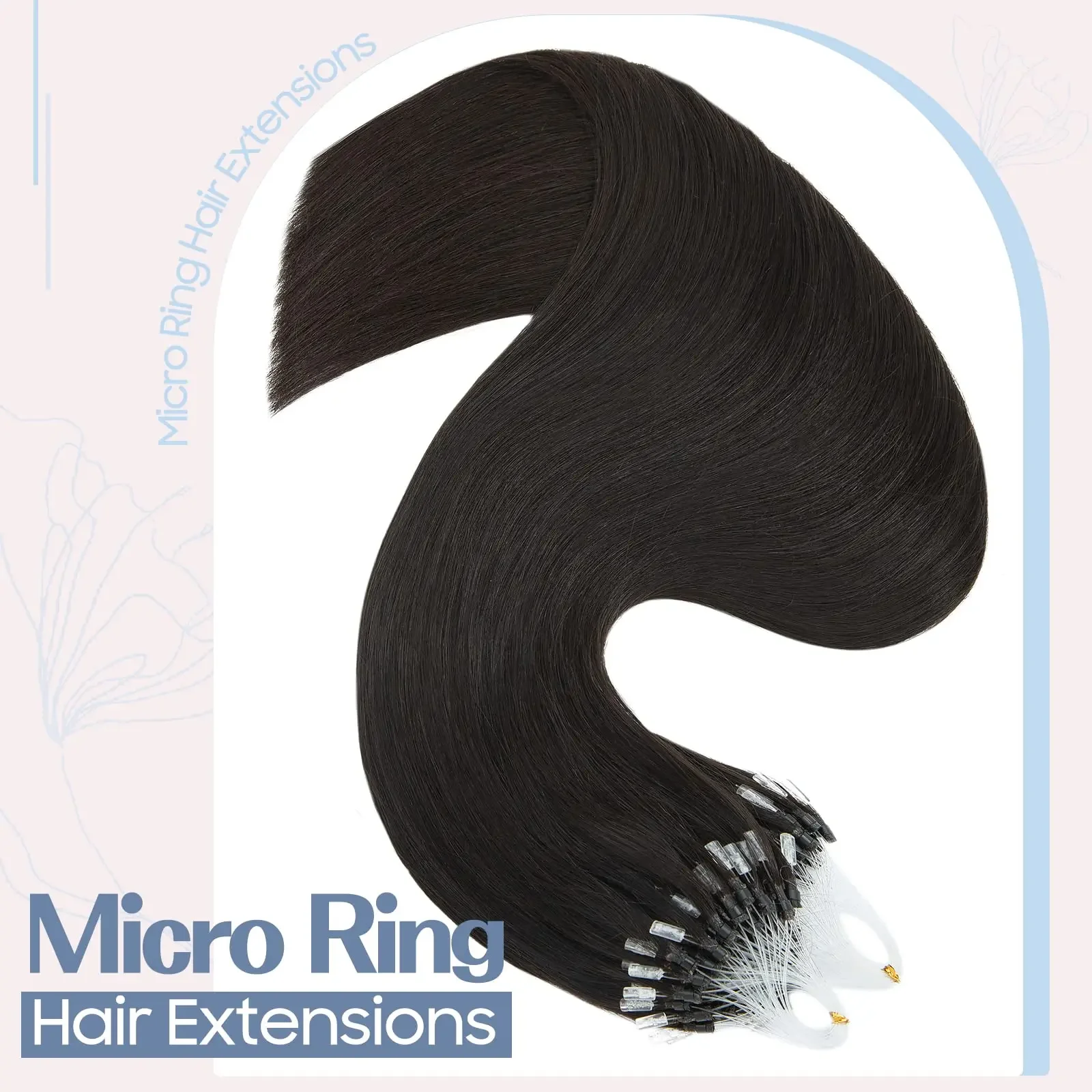Micro Ring Hair Extensions Micro Links Human Hair Extensions Straight Natural Hair Microlink Micro Beads Loop Hair Extensions_voghion.com