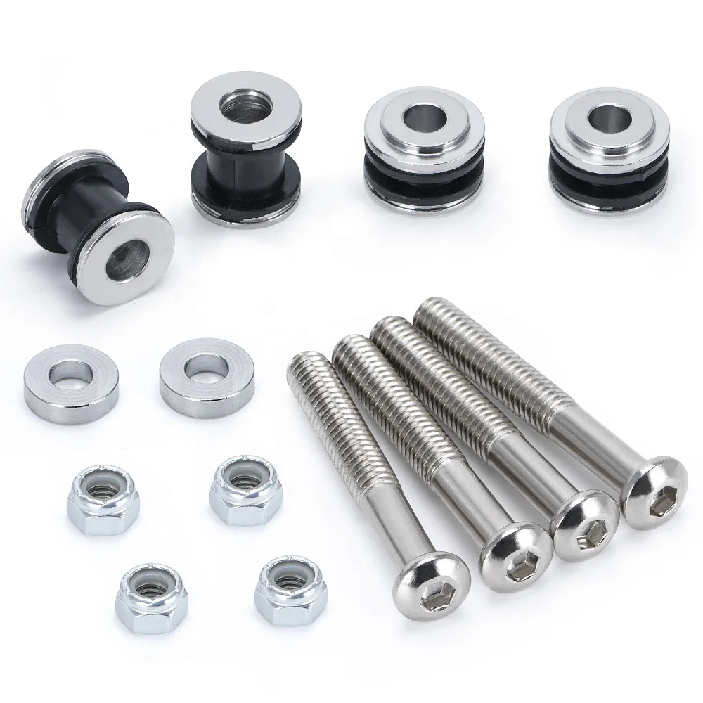 Wishful Moto Détachable Sissy Bar Dossier Dossier Vis D'accueil Kits De Quincaillerie Forme For Harley Davidson Sportster XL 883 1200 2004-2017