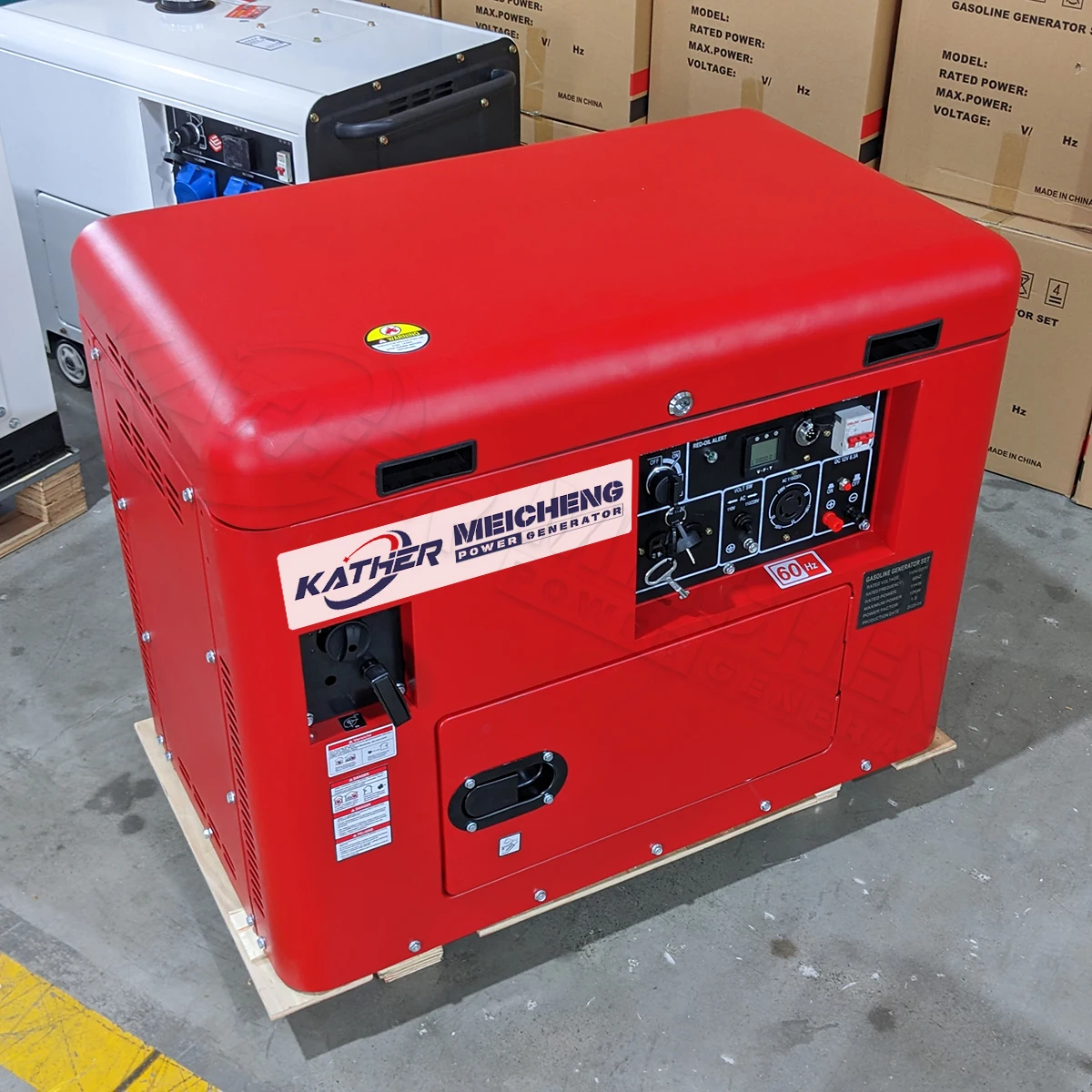 Grupo Gerador Silencioso a Gás Natural/Biogás/GLP de 5KW a 30KW com Partida Remota Frequência 60Hz Baixo Ruído Gerador 1/3 Fases