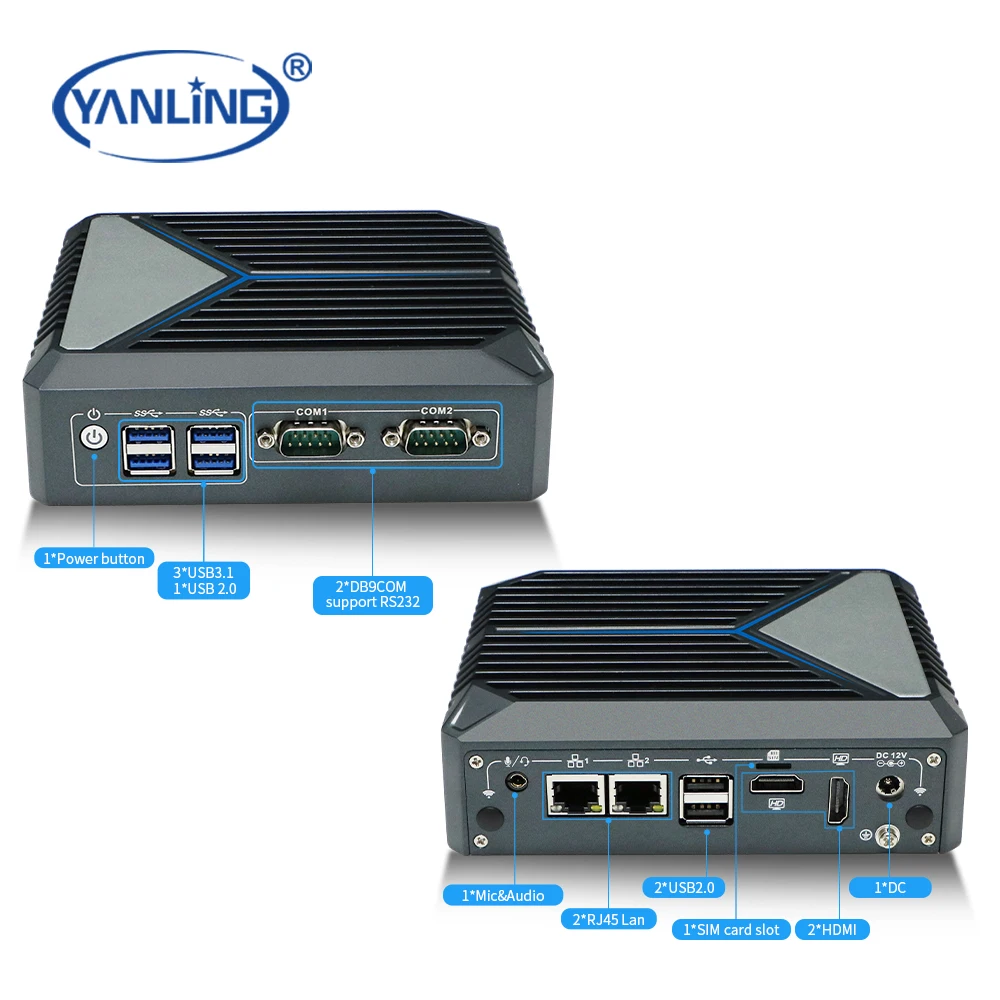 2024 New Intel Alder Lake-N N100 Mini PC for POS with Low