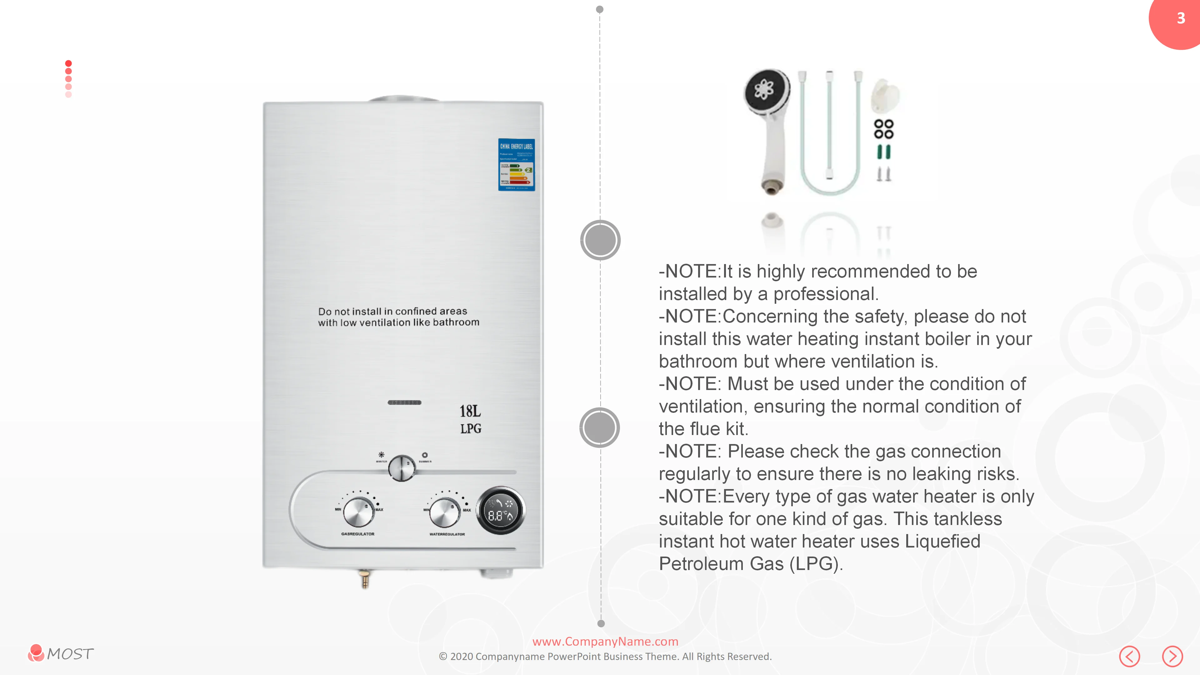 Instant Hot Water Heater On Demand Natural Gas Boiler Methane 18L