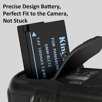 KingMa-DMW-BLC12 1050mAh 7.4V Dual Charger and Battery Kit Camera Battery detail image