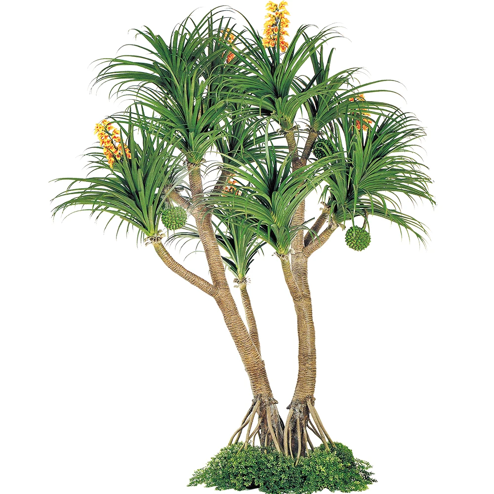 High Quality Pandanus Plant Artificial Tree UV-Resistant Outdoor Artificial Pandanus Palm Tree for Home Decor