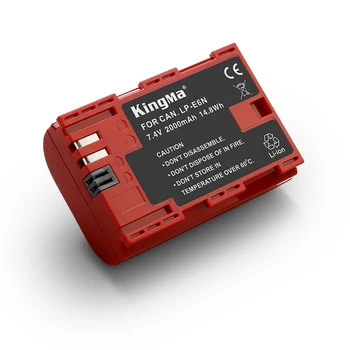 KingMa-BM045-LPE6N Fully Decoded 2000mAh Camera Battery and Triple Charger for Canon LP-E6 LPE6N 6D2 EOS R XC10 detail image