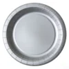 Plato de papel de 9 pulgadas * 10 piezas * Plata