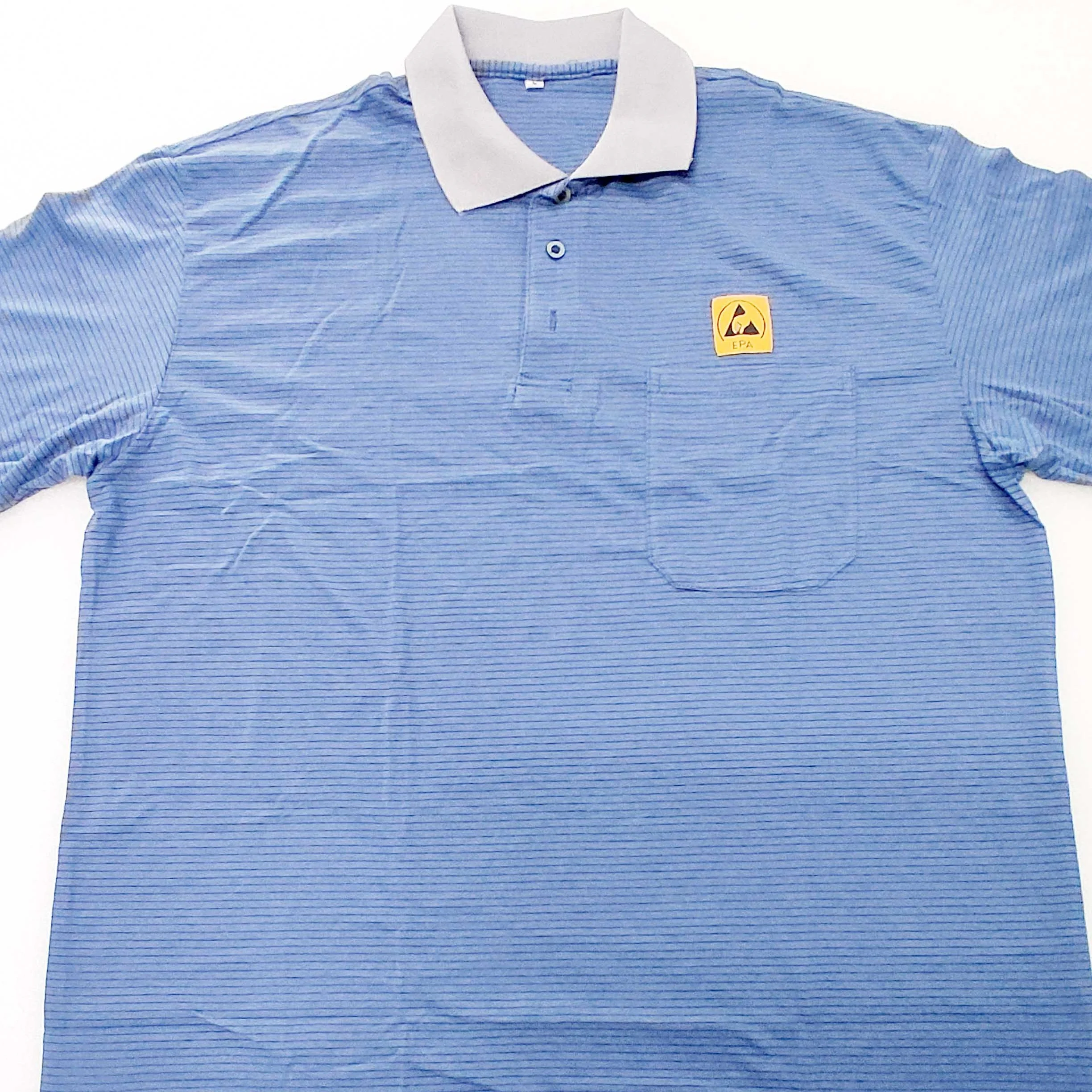 LN-1560106-Blue ESD Polo T-shirt ESD Clothing Safety Workwear