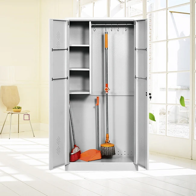 Mop and Broom Storage Single Door Steel Cleaning Cabinets - China Cleaning  Cabinet, Steel Cleaning Cabinets