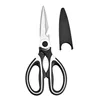 double-toothed black and white