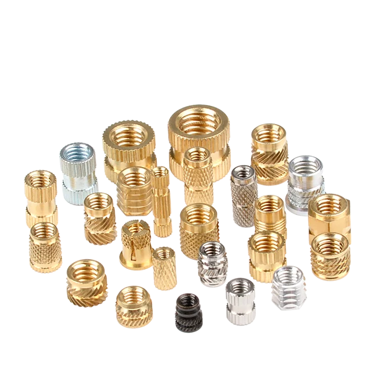 Brass Press In Knurled Threaded Insert Nfpc Ppb 256,440,632,1032 Buy Press In Brass Nut