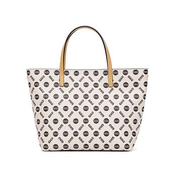 2025 Trendy Designer PVC Leather Hybrid Mini Tote Bag ODM OEM Global Luxury GG Inspiration Embroidery Water Resistant Summer