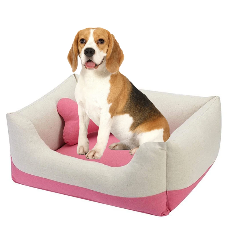 Luxury designer indestructible eco friendly hundebett removable washable small luxurious cat pet dog sofa bed for large dogs