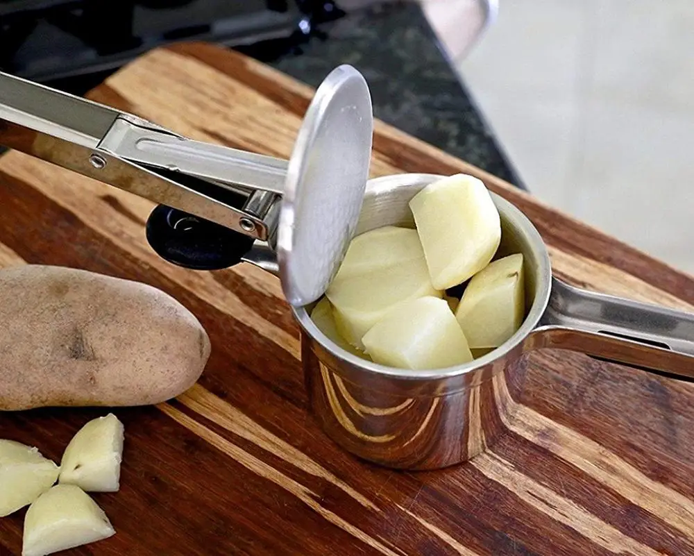 PriorityChef Potato Ricer and Masher, Makes Light and Fluffy Mashed Potato Perfection, 100% Stainless Steel