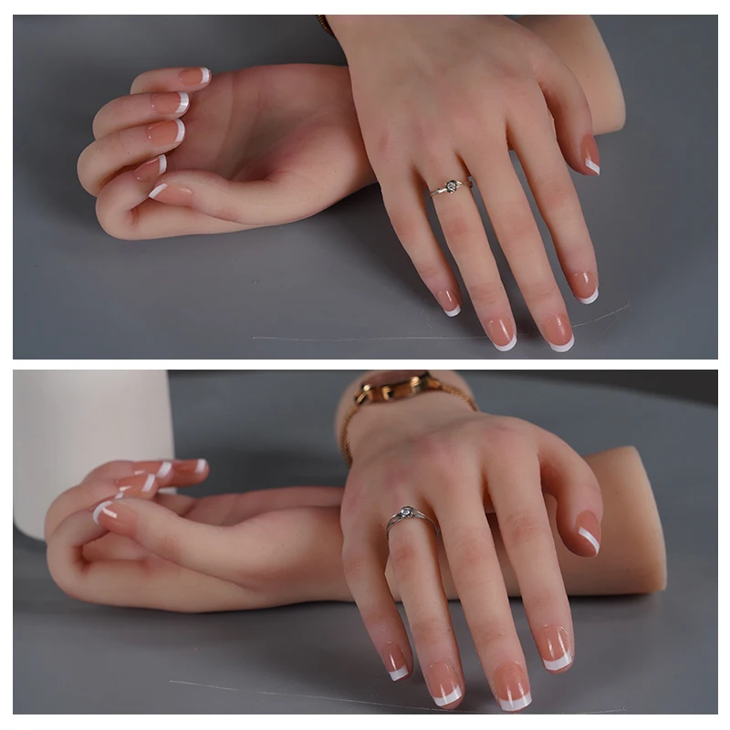 Eta Realistic Silicone Prosthetic Hand Display Jewelry Female Hand