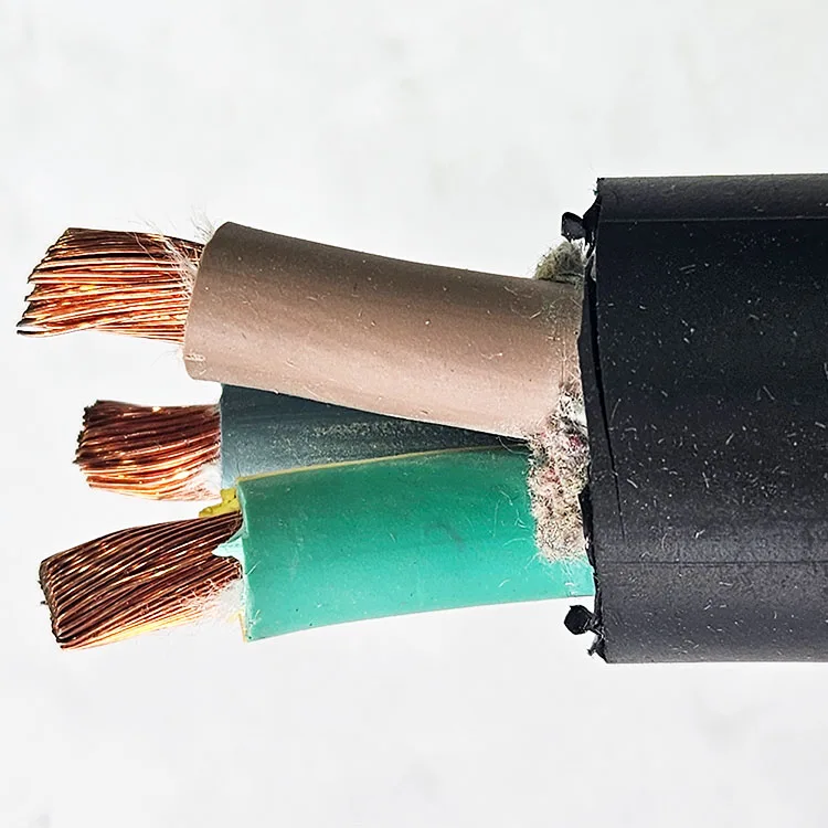 EPR Insulation Rubber Cable Pure Copper YC/YZ Rubber Sleeve H07rn-F H05rn-f H05RR-F 3X1.5 3X2.5 3X3.5mm2 Rubber Sheathed Wire