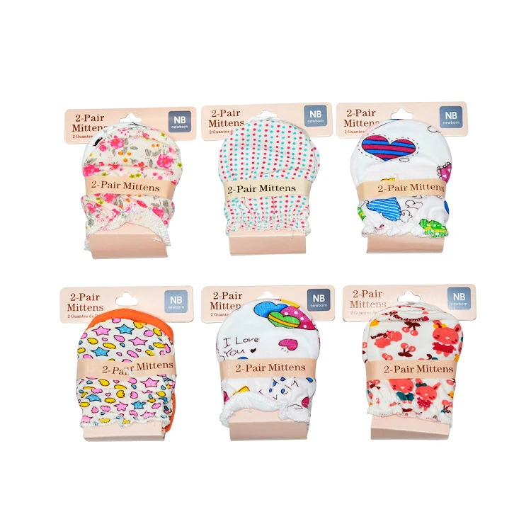 
 Оптовая продажа, забавные детские варежки для прорезывания зубов, новейшие Хлопковые варежки, набор детских перчаток для прорезывания зубов  