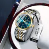 936 Two-tone Blue Face Steel Strap Model