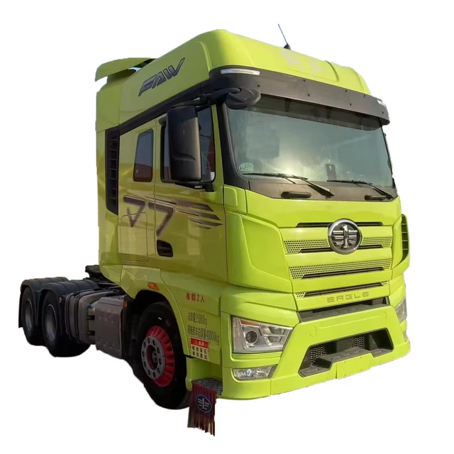High quality Chinese second-hand FAW Jiefang heavy duty diesel 6X4 logistics transport tractor